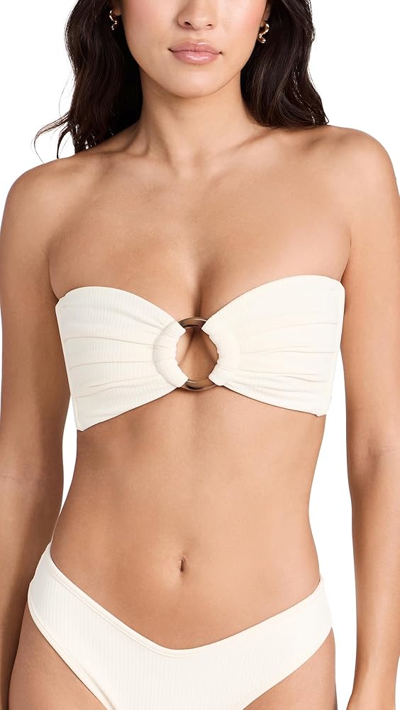 Amazon.com: Montce Women's Tori Bandeau Bikini Top, Cream